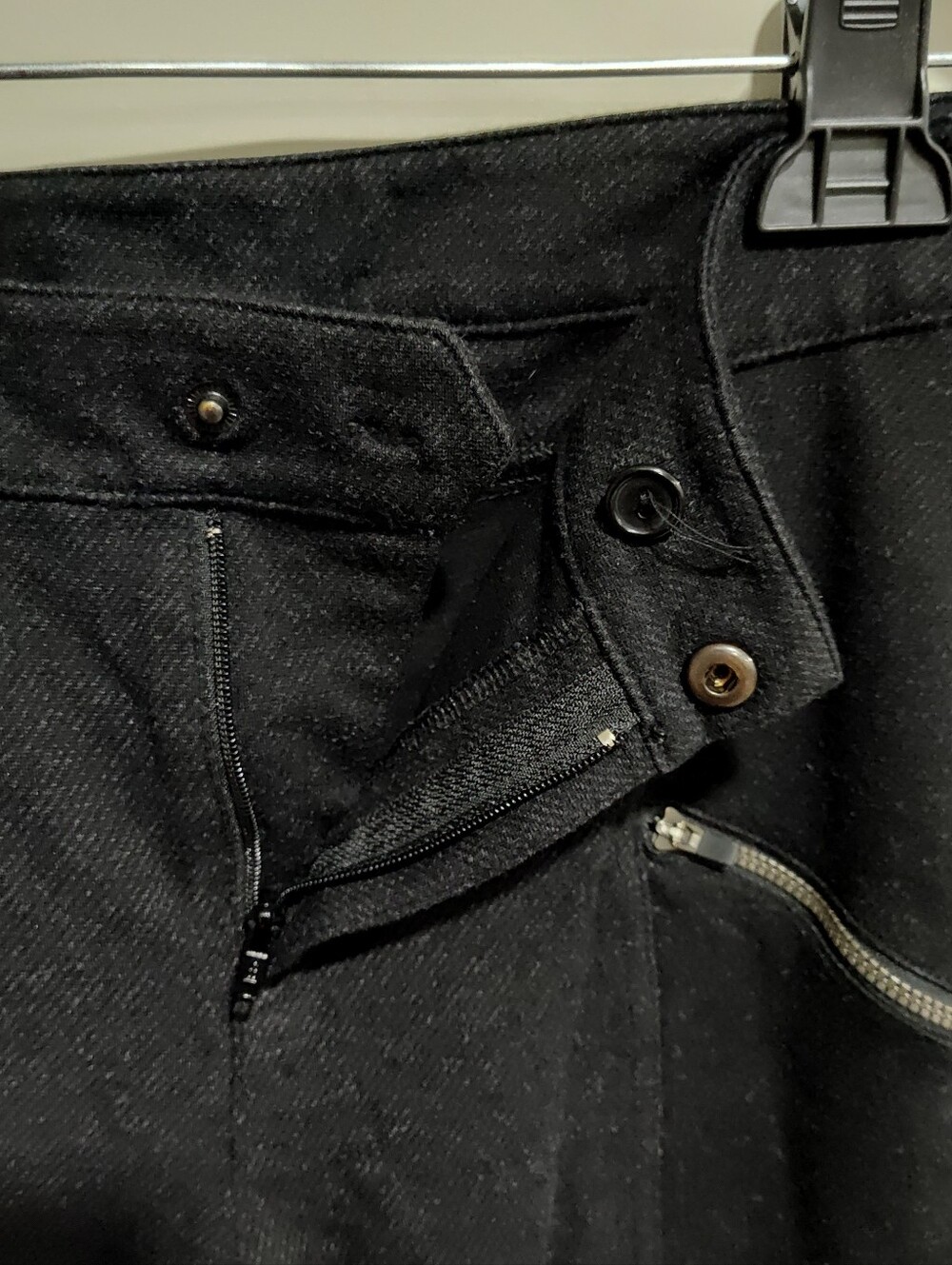 Athleta Ponte Moto Pants Skinny Stretch Snap/Zipper Black/Charcoal Gray Size 10 - Picture 10 of 15